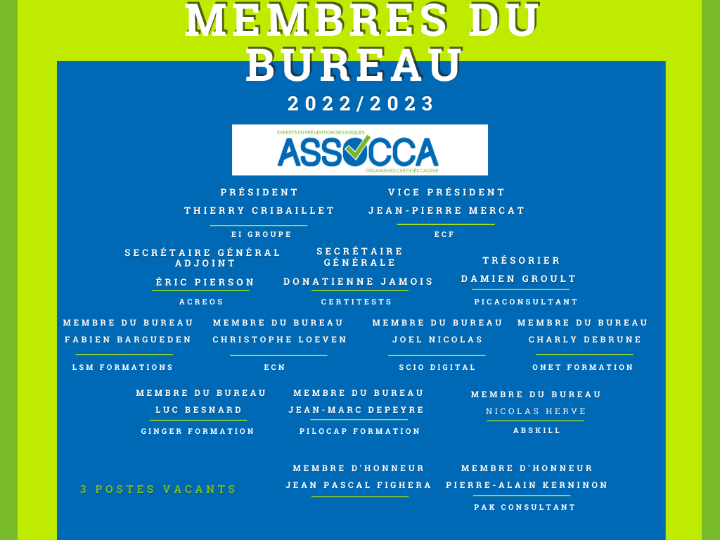 Membres du bureau assocca 5